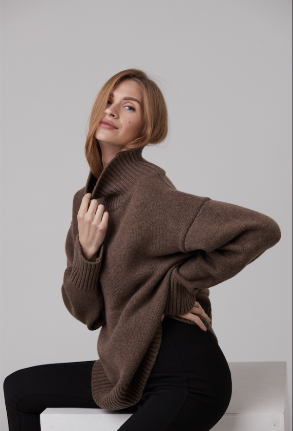 Knitted Sweater 100% Merino wool “Nicole”