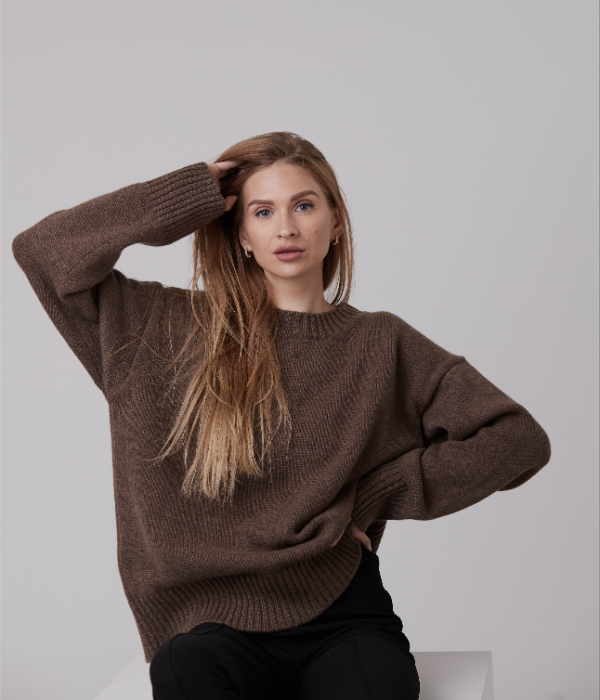 Knitted Sweater 100% Merino wool “Nicole” - Image 3