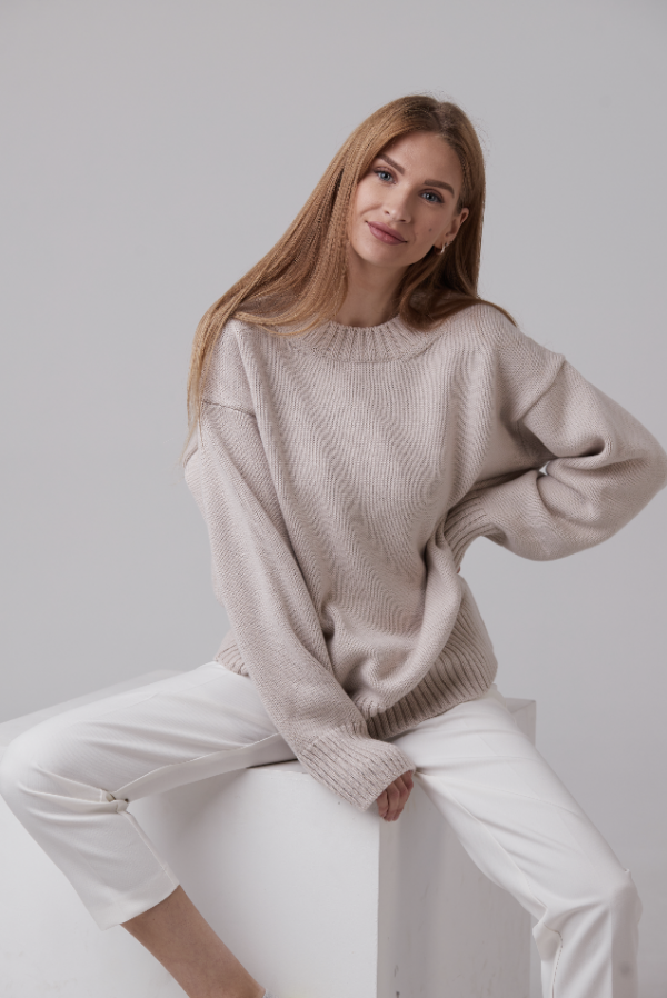 Knitted Sweater 100% Merino wool “Classic” - Image 4