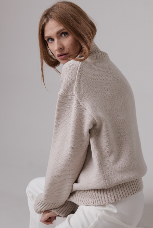 Knitted Sweater 100% Merino wool “Classic” - Image 3