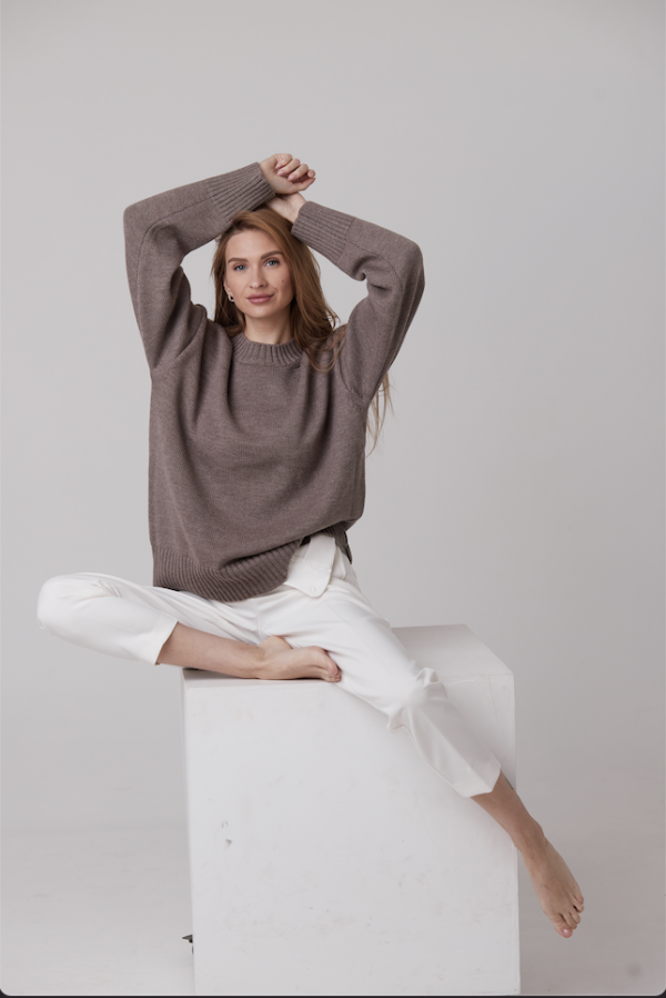 Knitted Sweater 100% Merino wool “Nicole” - Image 5