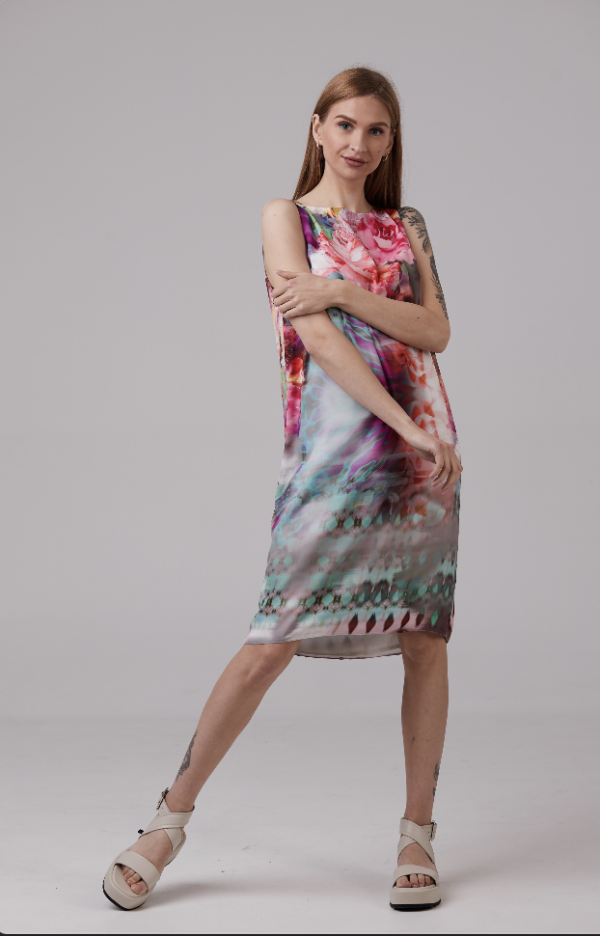 100% Silk dress - Image 3