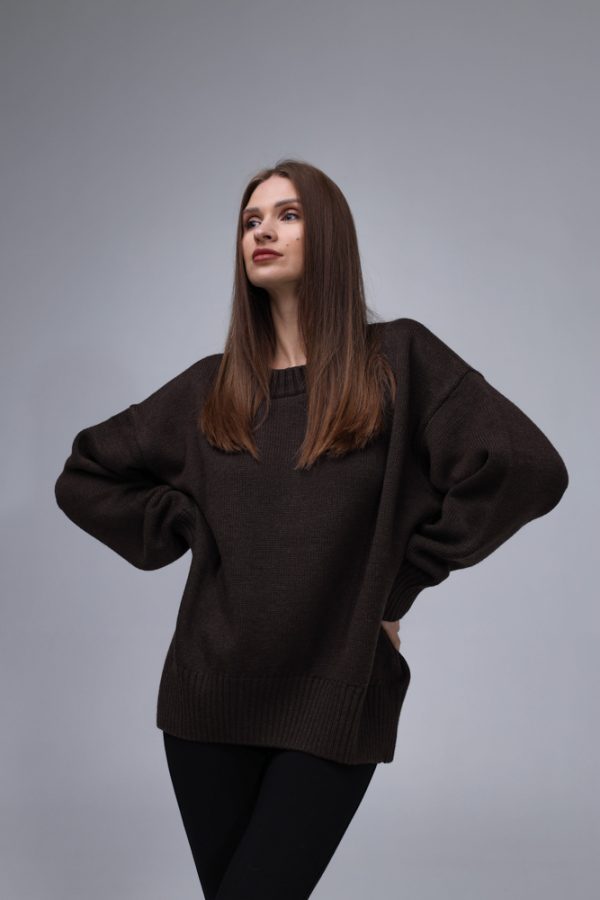 Knitted  Sweater 100% Merino wool "Nicole" - Image 5