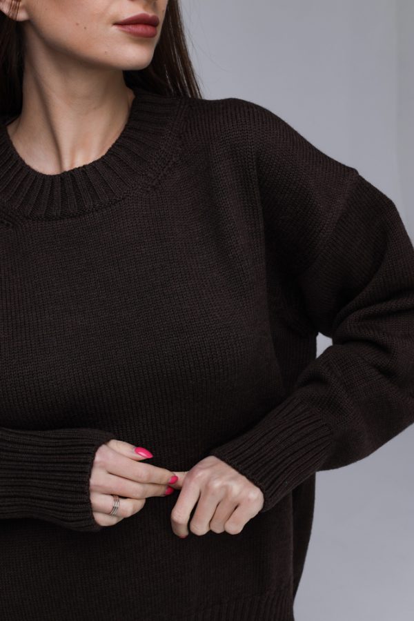 Knitted  Sweater 100% Merino wool "Nicole" - Image 2