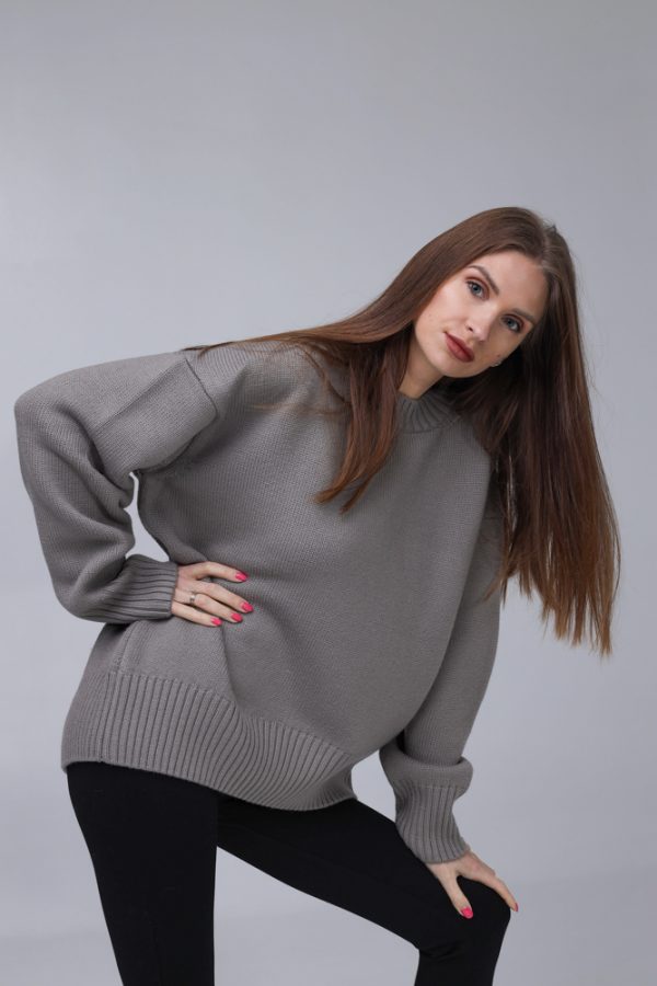 Knitted  Sweater 100% Merino wool "Nicole" - Image 2