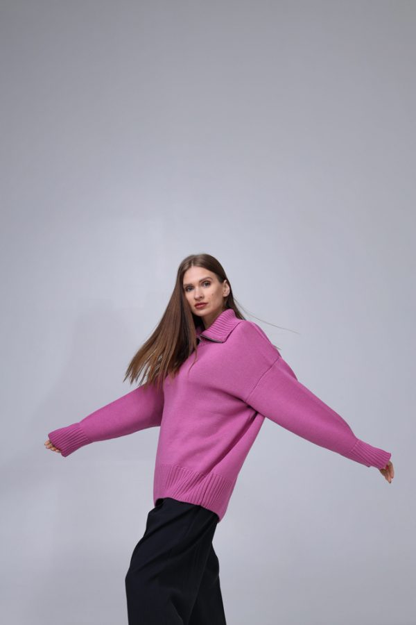 Knitted Sweater 100% Merino wool "Victory" - Image 2