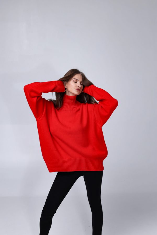 Knitted  Sweater 100% Merino wool "Nicole" - Image 7