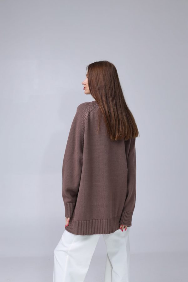 Knitted cardigan 100% Merino wool