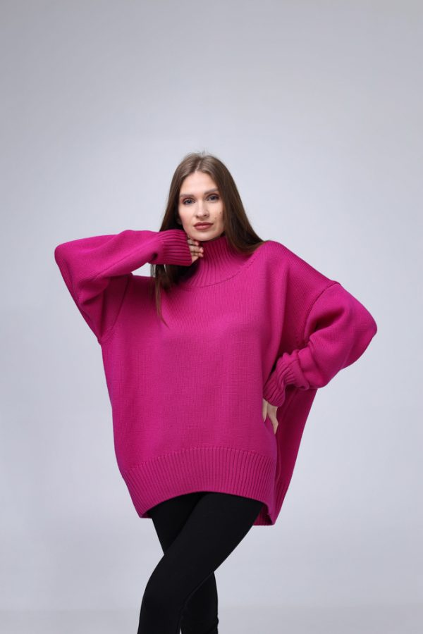 Knitted  Sweater 100% Merino wool "Nicole" - Image 2