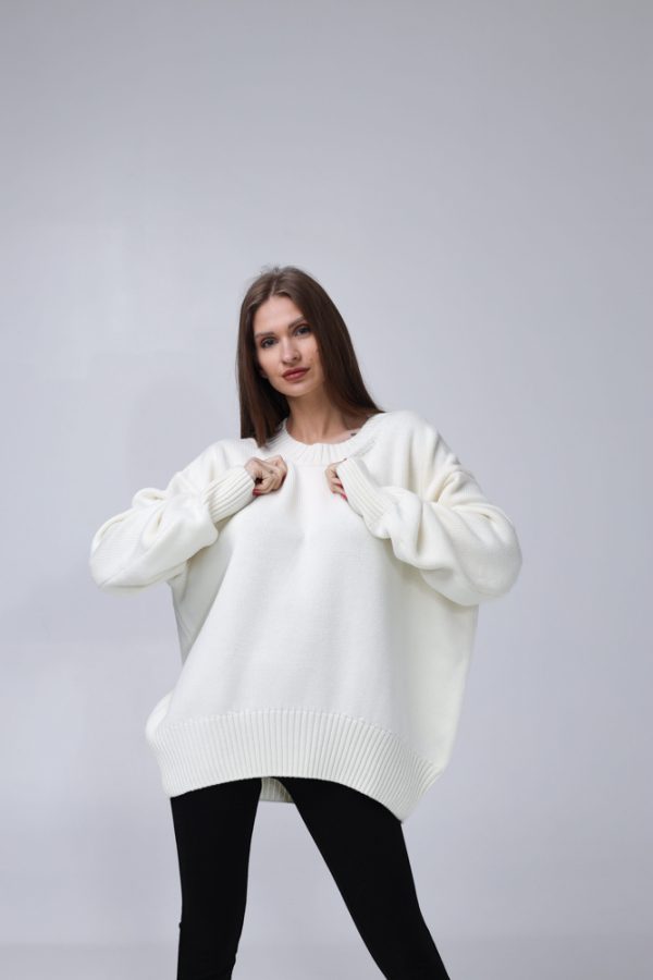 Knitted  Sweater 100% Merino wool "Nicole" - Image 5