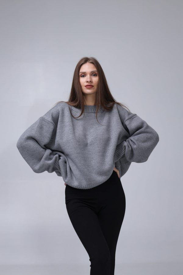 Knitted  Sweater 100% Merino wool "Nicole" - Image 3