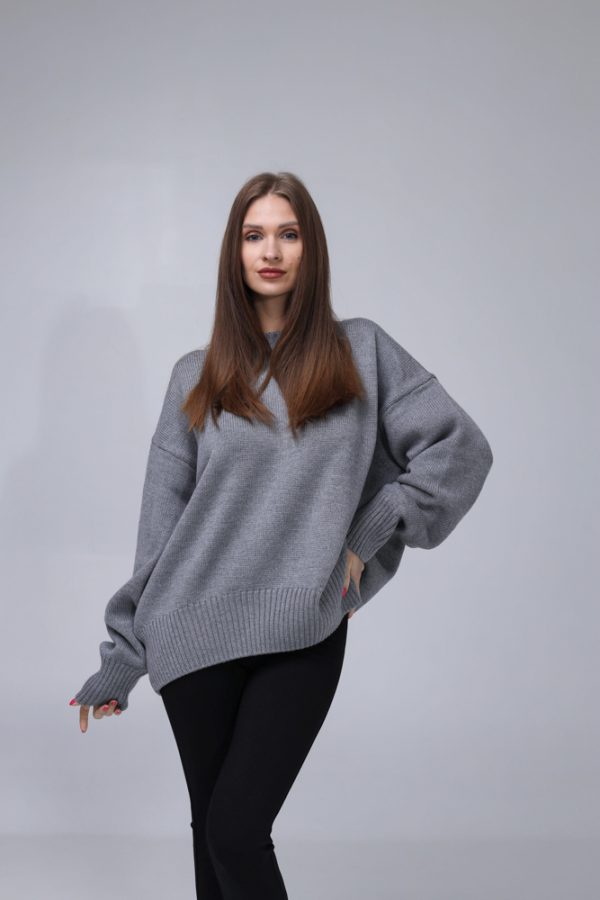 Knitted  Sweater 100% Merino wool "Nicole" - Image 2